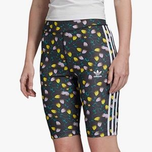 adidas Originals Floral Print Cycling Shorts XL
